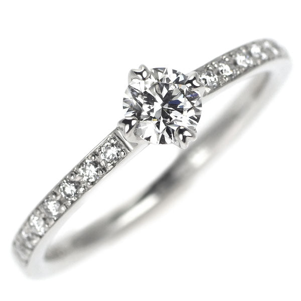 ROCCA Pt900 ダイヤモンド リング 0.270ct D0.10ct