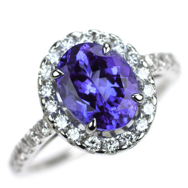 Pt900 タンザナイト ダイヤモンド リング 2.11ct D0.51ct — セルビー