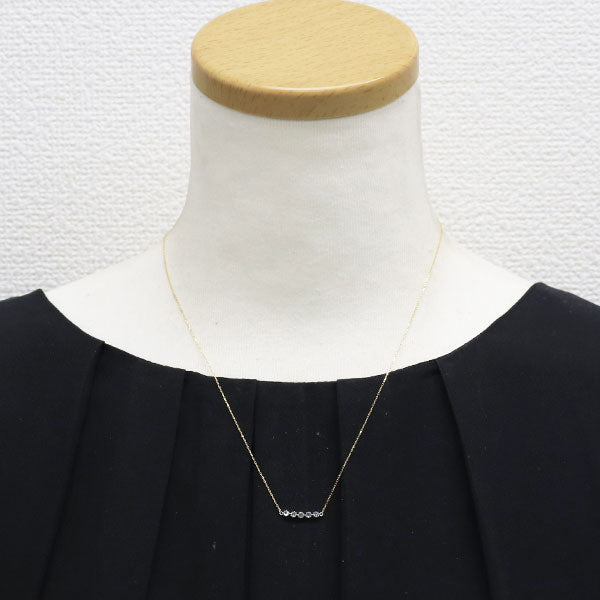 K18YG/WG ローズカット ダイヤモンド ペンダントネックレス 0.09ct