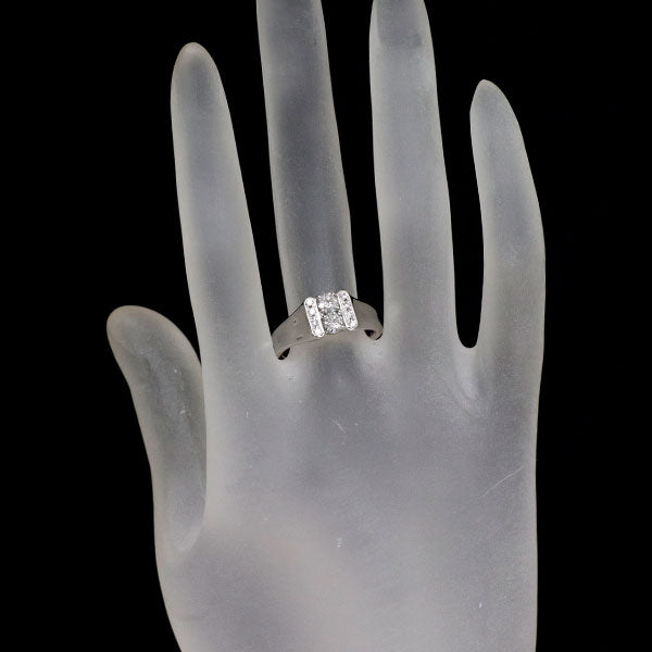 Pt900 ダイヤモンド リング 0.41ct D0.10ct