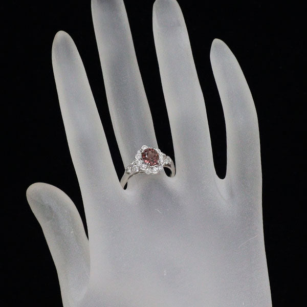 Pt900 ピンクジルコン ダイヤモンド リング 1.75ct D0.43ct