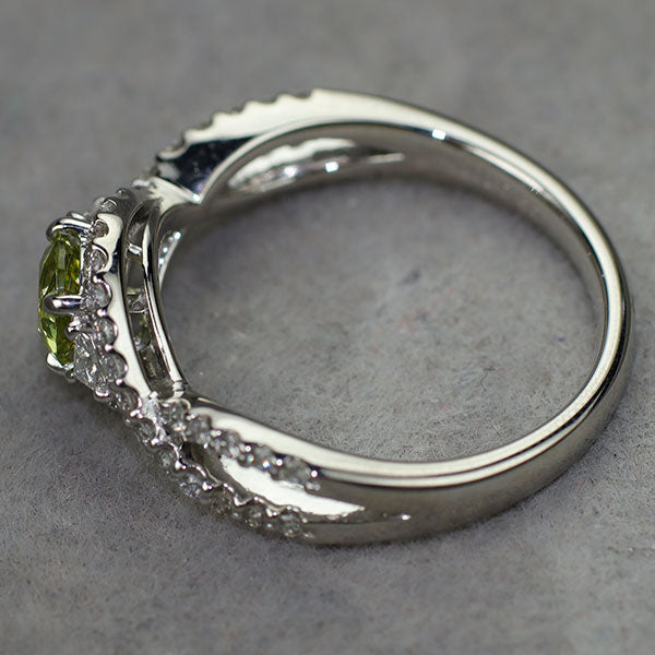 ✨凛とした美しさ‼️グロッシュラライトガーネット＆ダイヤリング✨ ✨凛とした美しさ‼️グロッシュラライトガーネット＆ダイヤリング✨