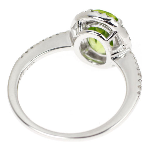 最低価格K18YG 1.20 カラット ペリドット ダイヤモンドリング K18ペリドットリング - アートジュエリー | Art Jewelry 横浜馬車道
