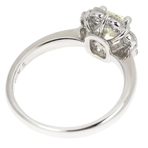 Pt900 ダイヤモンド リング 0.544ct D0.79ct