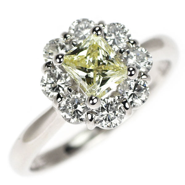 Pt900 ダイヤモンド リング 0.544ct D0.79ct