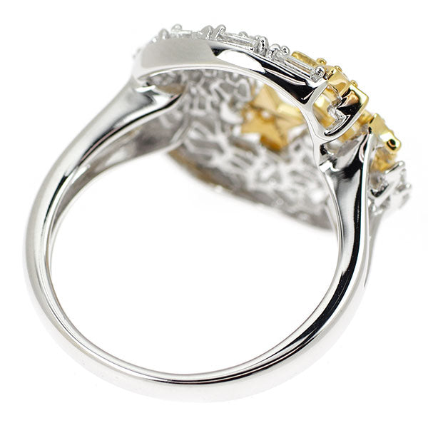 K18YG/WG ダイヤモンド リング 0.60ct スター