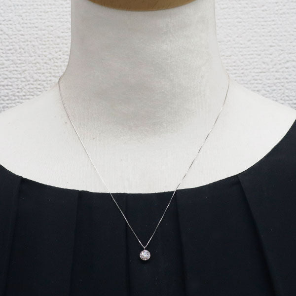 Pt900/ Pt850 ダイヤモンド ペンダントネックレス 0.281ct D0.10ct
