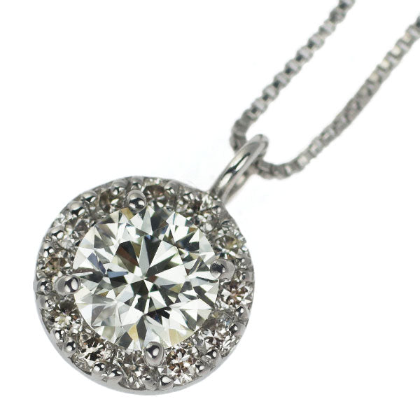 Pt900/ Pt850 ダイヤモンド ペンダントネックレス 0.281ct D0.10ct