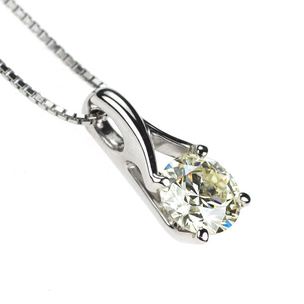 Pt900/Pt850 ダイヤモンド ペンダントネックレス 1.179ct VLY SI2 3EXHC