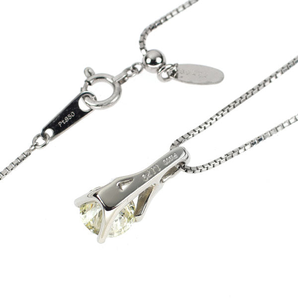 Pt900/Pt850 ダイヤモンド ペンダントネックレス 1.179ct VLY SI2 3EXHC