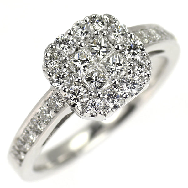 K18WG ダイヤモンド リング 0.90ct — セルビーオンラインストア