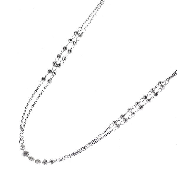 K18WG ダイヤモンド ネックレス 1.03ct