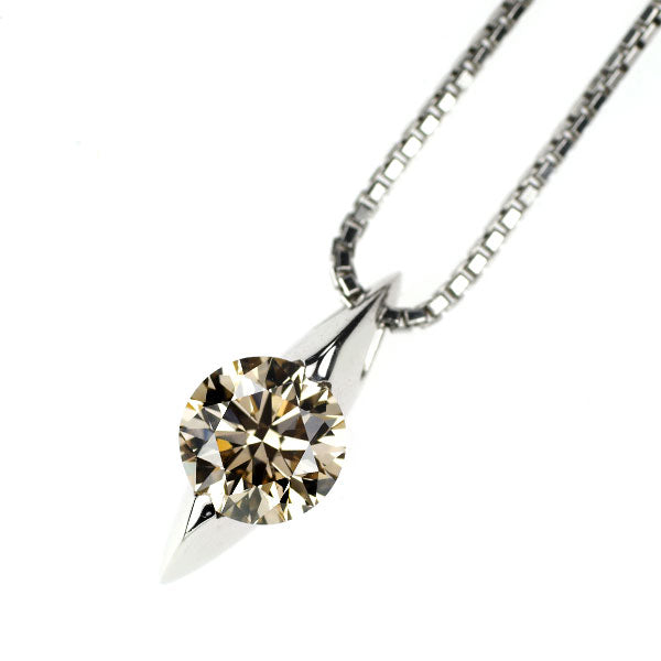 K18WG ダイヤモンド ペンダントネックレス 1.030ct