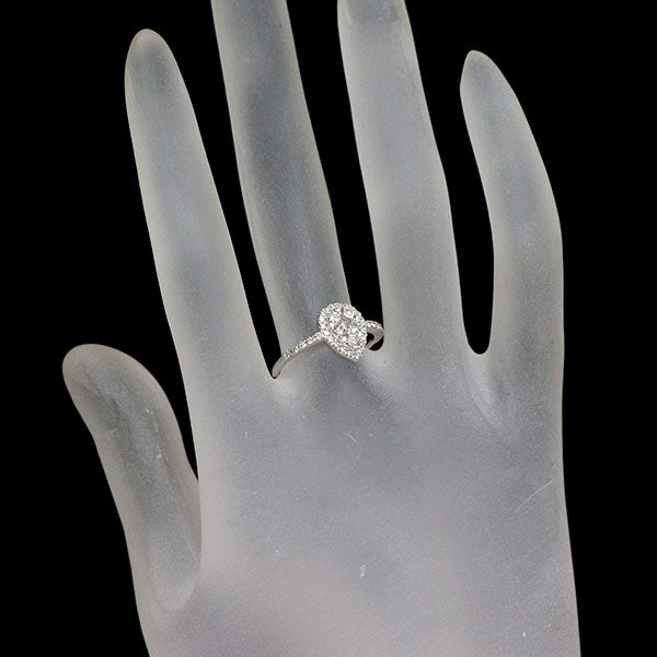 K18WG ダイヤモンド リング 0.52ct