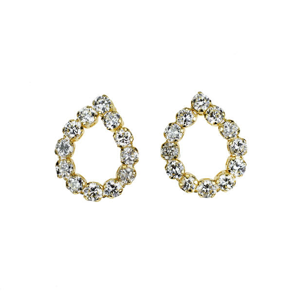 K18YG ダイヤモンド ピアス 0.42ct