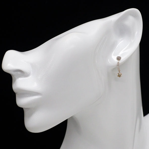 K18PG ダイヤモンド ピアス 0.60ct D0.20ct