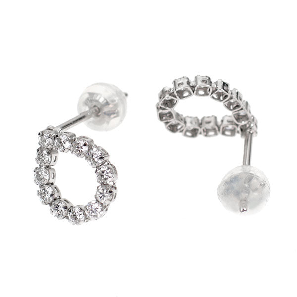 Pt900 ダイヤモンド ピアス 0.42ct