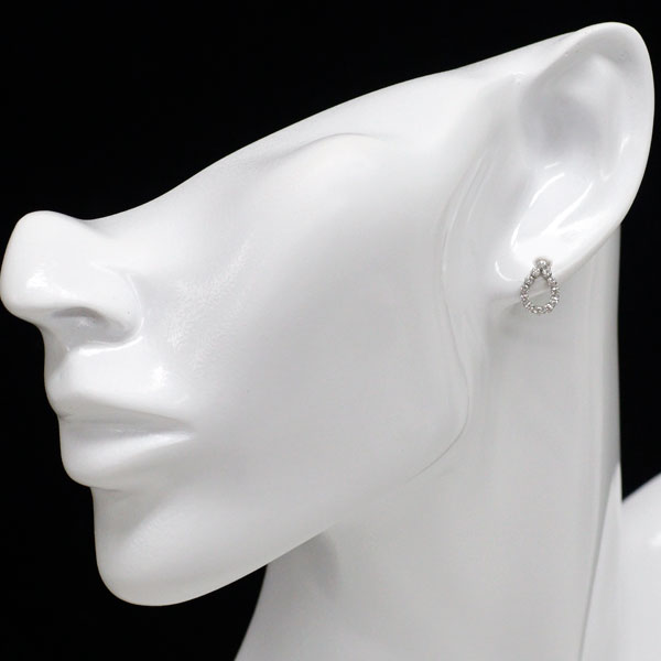 Pt900 ダイヤモンド ピアス 0.42ct