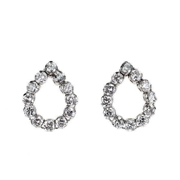 Pt900 ダイヤモンド ピアス 0.42ct