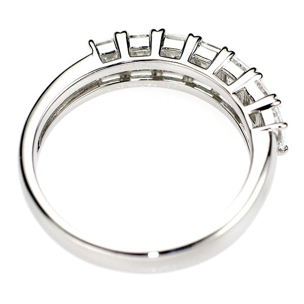 Pt900 エメラルドカットダイヤモンド リング 1.04ct