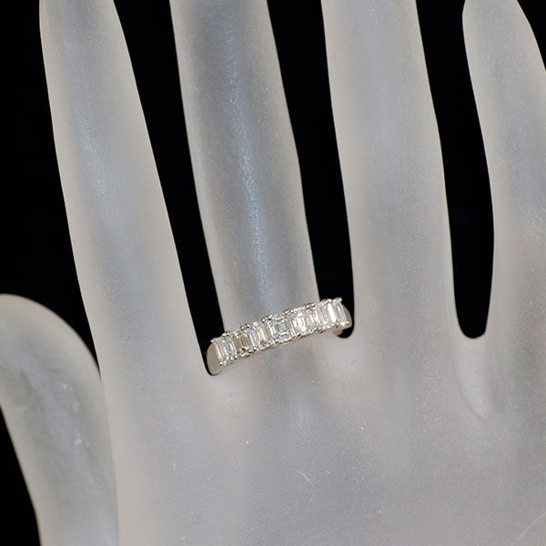 Pt900 エメラルドカットダイヤモンド リング 1.04ct