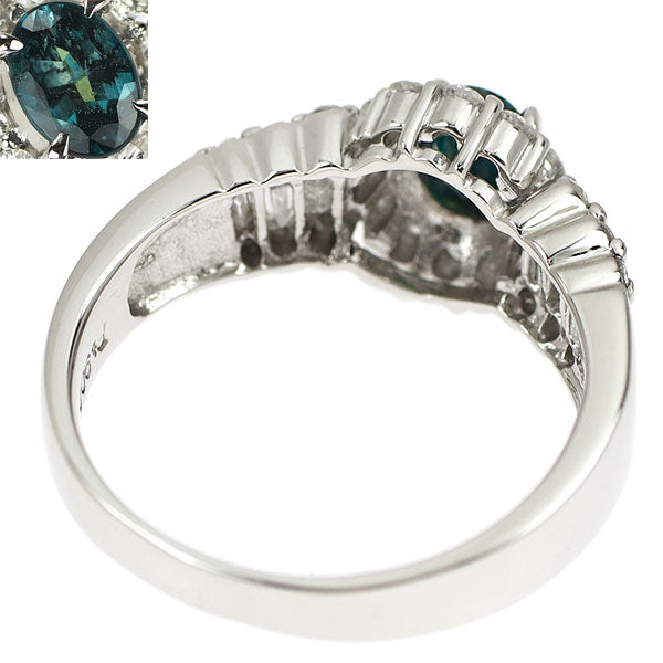 希少 Pt900 アレキサンドライト ダイヤモンド リング 0.34ct 0.58ct