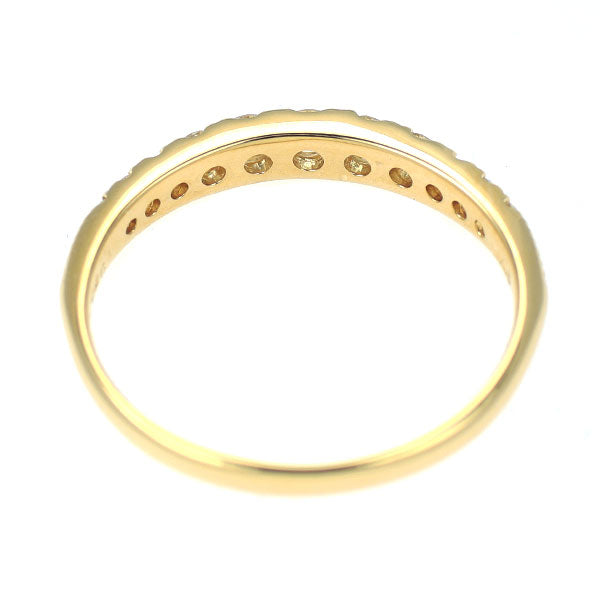 K18YG H＆C ダイヤモンド リング 0.26ct ハーフエタニティ