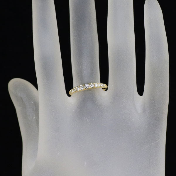 K18YG H＆C ダイヤモンド リング 0.26ct ハーフエタニティ