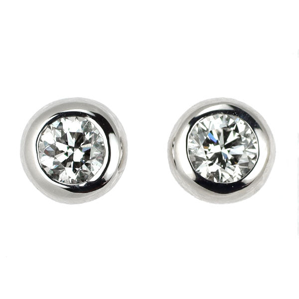 ミキモト K18WG ダイヤモンド ピアス 0.24ct