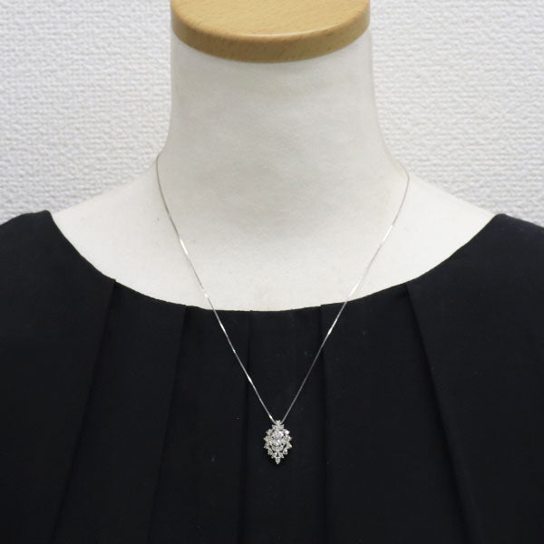 K18WG ダイヤモンド ペンダントネックレス 0.50ct