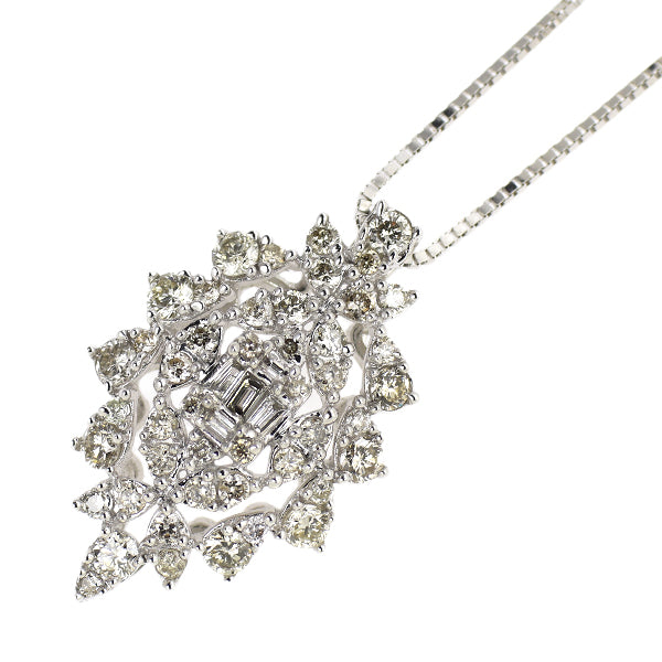 K18WG ダイヤモンド ペンダントネックレス 0.50ct