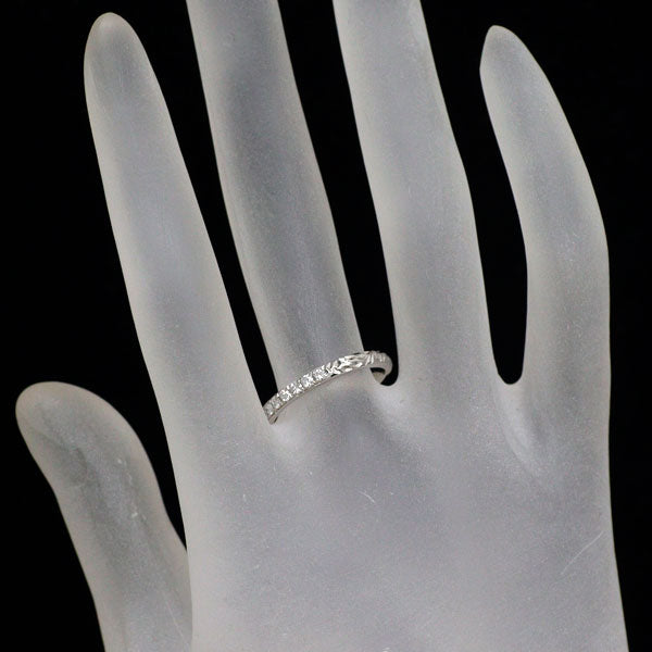 Pt950 ダイヤモンド リング 0.27ct ハーフエタニティ