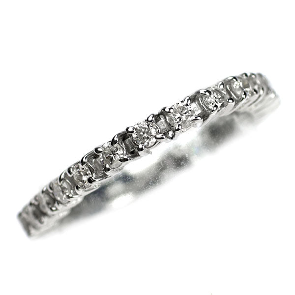 K18WG ダイヤモンド リング 0.50ct セミエタニティ