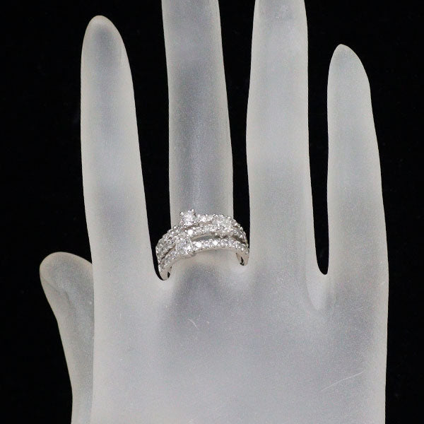 Pt900 ダイヤモンド リング 0.80ct D0.70ct