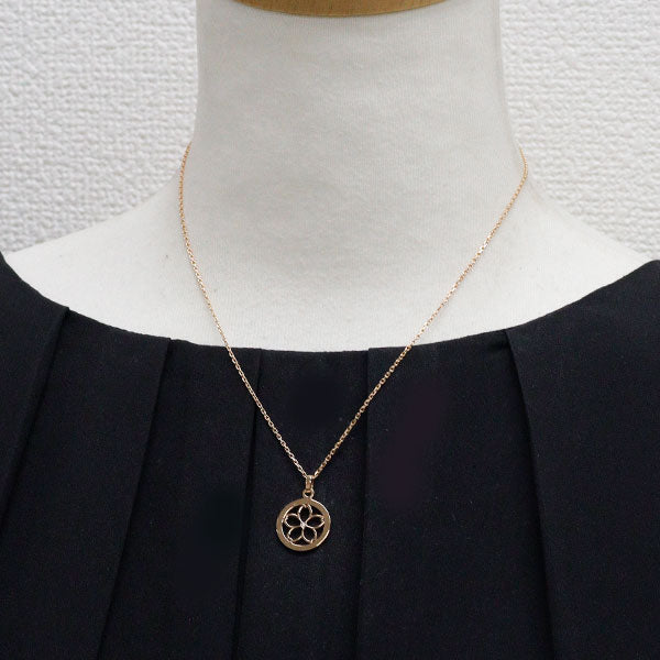 ショーメ K18PG ダイヤモンド ペンダントネックレス アクロシュクール 桜