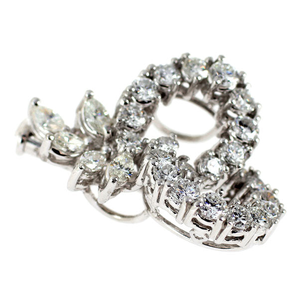 Pt950 ダイヤモンド ブローチ 2.50ct