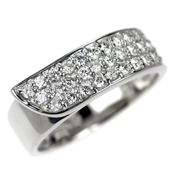 三越 Pt900 ダイヤモンド リング 0.50ct パヴェ