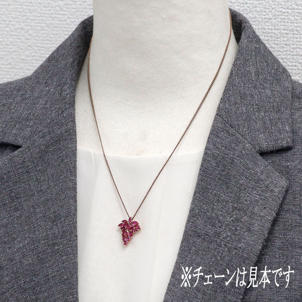 K18PG ルビー ペンダントトップ 1.03ct