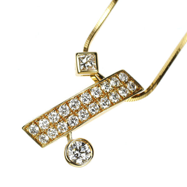小寺智子 K18YG ダイヤモンド ペンダントネックレス 0.60ct