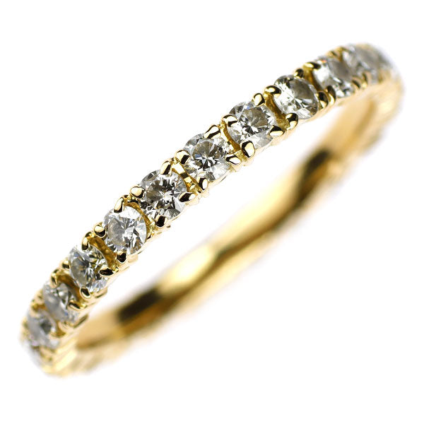 K18YG ダイヤモンド リング 1.00ct フルエタニティ