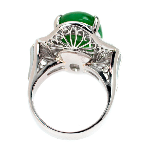 Pt900 翡翠 ダイヤモンド リング 9.463ct D3.00ct — セルビー