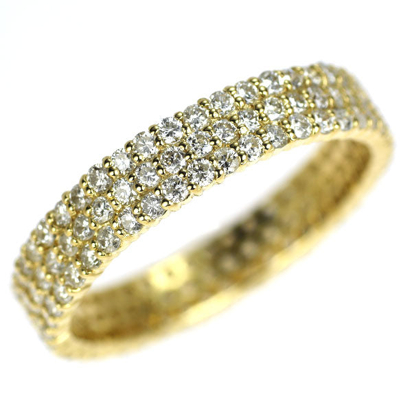 K18YG ダイヤモンド リング 1.75ct パヴェ フルエタニティ