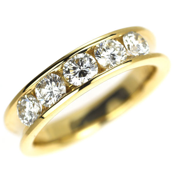 K18YG ダイヤモンド リング 1.01ct 一文字