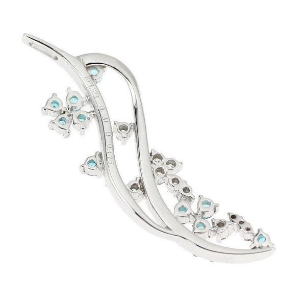 K18WG パライバトルマリン ダイヤモンド ペンダントトップ 0.31ct D0