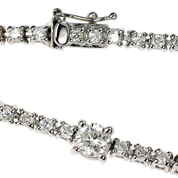 Pt900/ Pt850 ダイヤモンド ブレスレット 2.00ct テニス