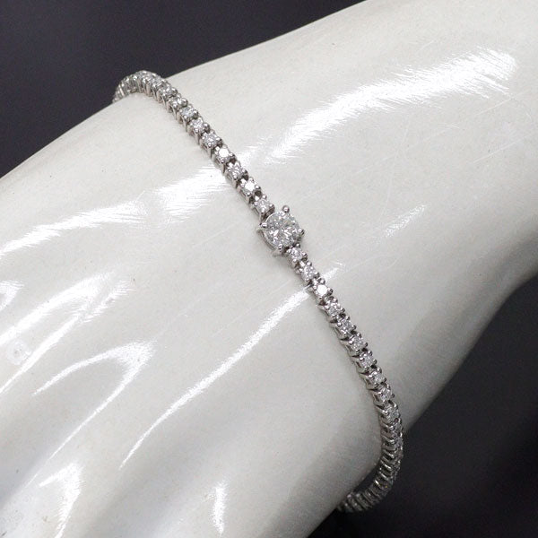 Pt900/ Pt850 ダイヤモンド ブレスレット 2.00ct テニス