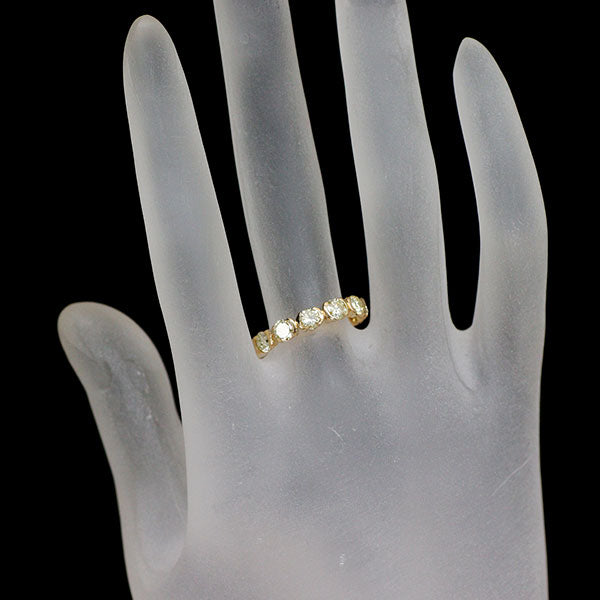 K18YG ダイヤモンド リング 1.02ct ハーフエタニティ