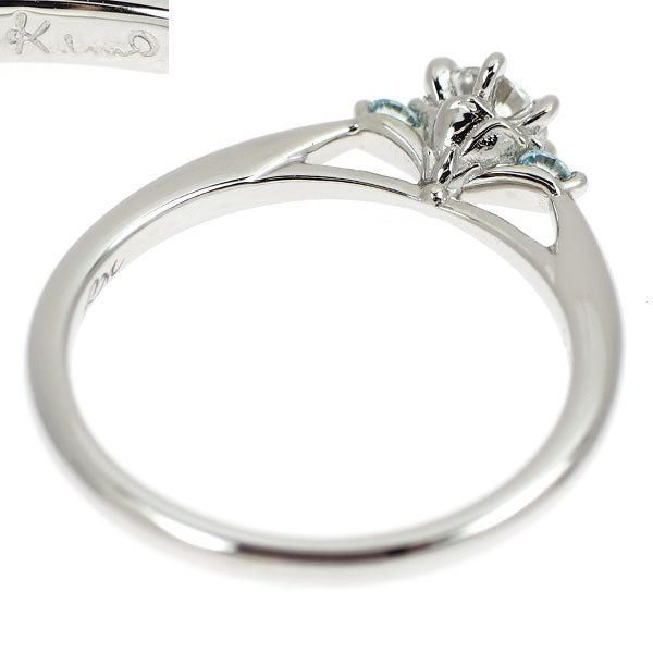 ケイウノ Pt950 ダイヤモンド リング 0.255ct F SI1 3EXHC 0.06ct サリネライトレポート Ultimate