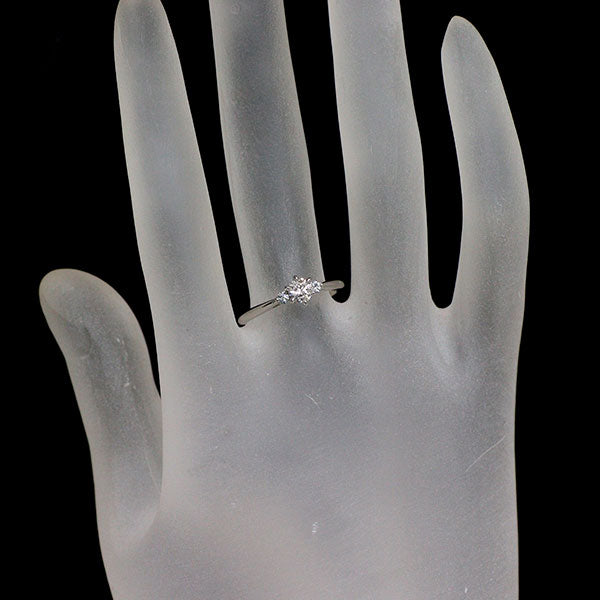 ケイウノ Pt950 ダイヤモンド リング 0.255ct F SI1 3EXHC 0.06ct サリネライトレポート Ultimate
