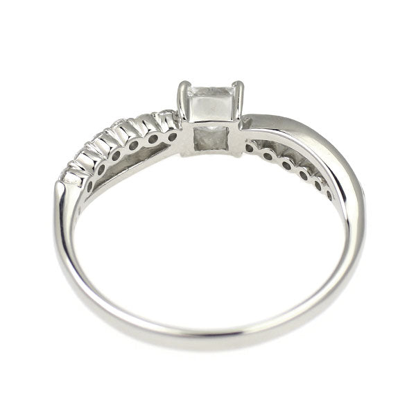 新品 Pt950 クローバーインカット ダイヤモンド  リング 0.272ct E SI1 D0.19ct 【エスコレ】